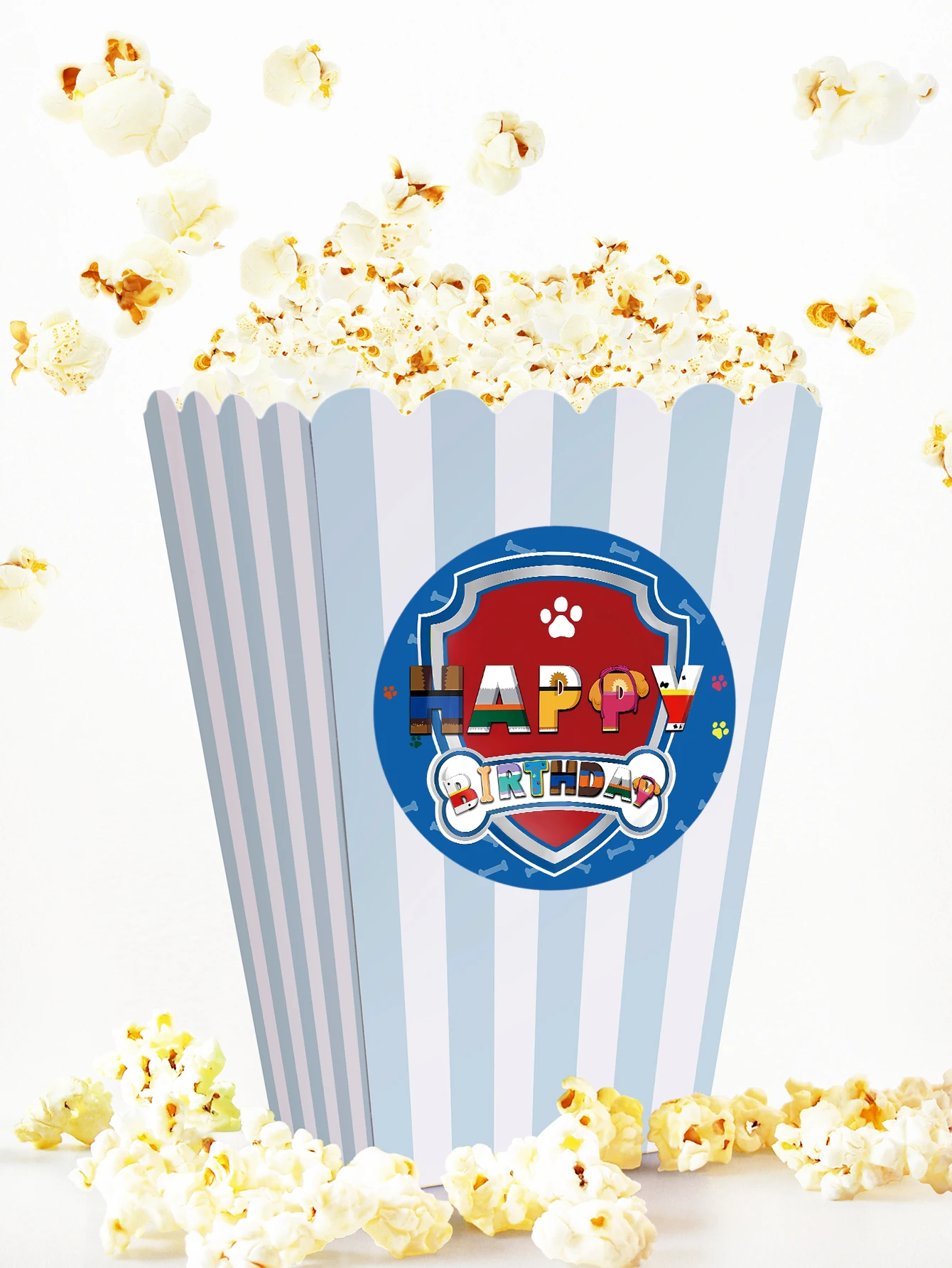 Paw Patrol Popcorn Dozen Papier Snoep Geschenken Verpakking Koekjes Doos Meisjes Jongens Verjaardagsfeestje Decoratie Baby Douche Benodigdheden