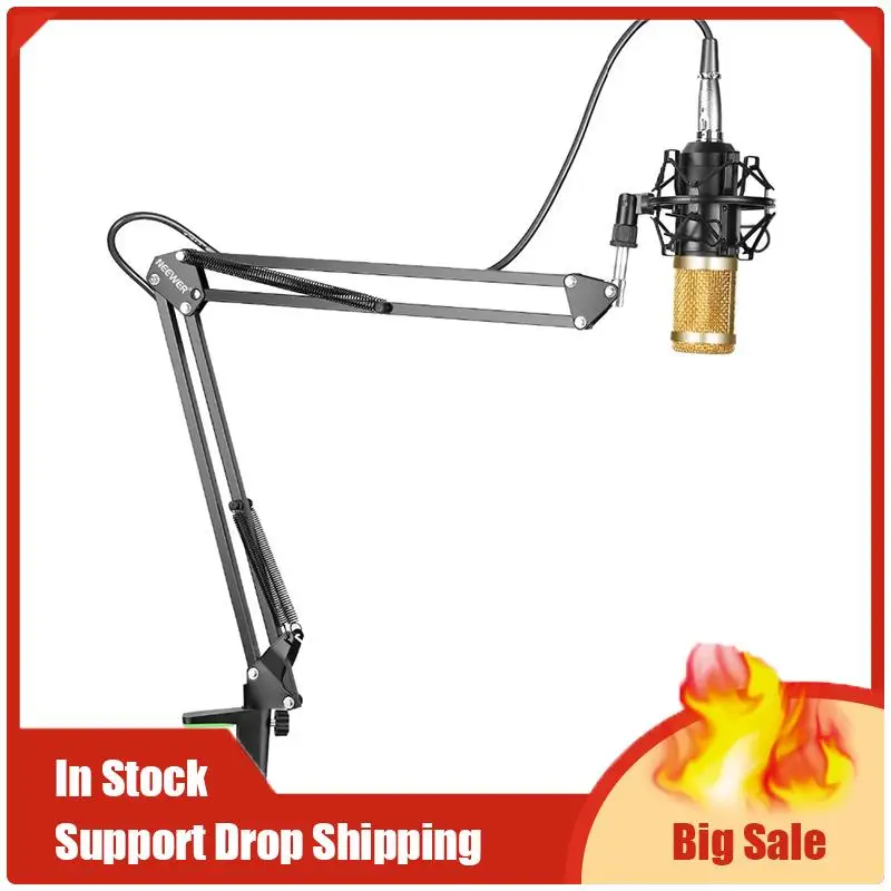 최고 거래 확장 가능한 녹음 마이크 홀더 서스펜션 붐 가위 암 스탠드 홀더 (마이크 클립 포함) 테이블 장착 클램프