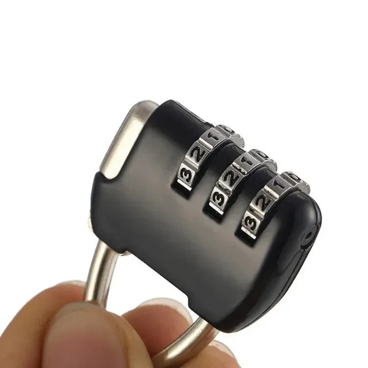 1 Stücke Langlebige 3 Ziffern Passwortschloss Diebstahlsicherung Helmschloss für Roller Motorrad Reisegepäck Schublade Kombination PIN-Schloss – Detail 5