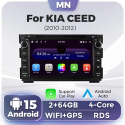 Car play Android Auto Car Radio For Kia Ceed Venga 2010 -2016 Multimedia Player GPS Navigation Video Stereo NO DVD Autoradio RDS