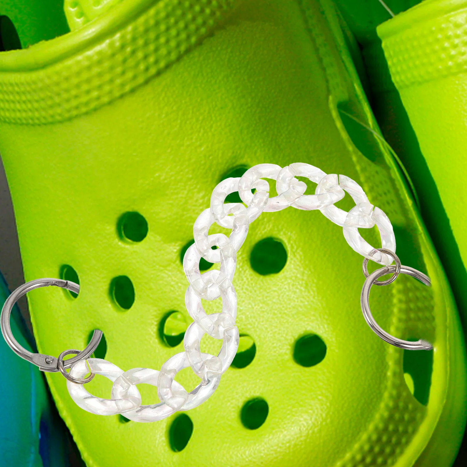 

3 pcs Chain Accessories Shoe Chain For Decor Fashion Charms Decoration for Shoes Hole Sandals DIY Acrylic Beads Pearl Chains