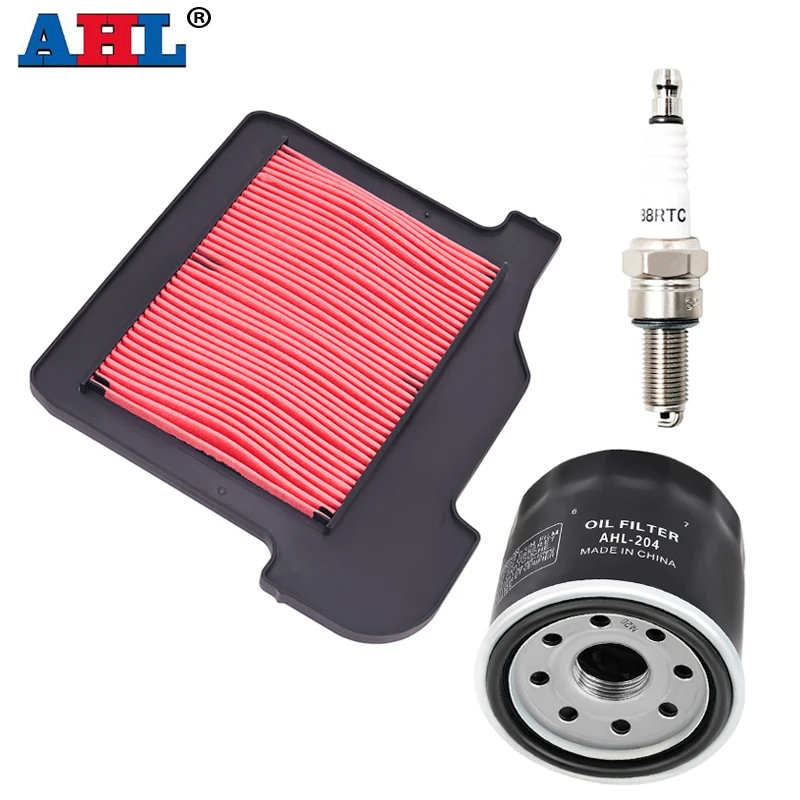 AHL Motorcycle Air Filters & Oil Filter & Spark Plug Kit For Yamaha MT09 MT-09 XSR900 XSR 900 Tracer Sport Tracker Rally MTT885