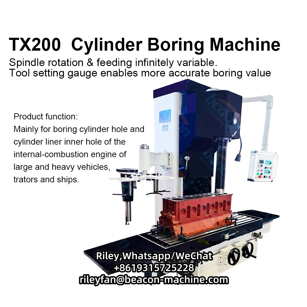 BEACON MACHINE TX200 Wytaczarka do butli z tworzywa sztucznego 220 V Przyrząd do testowania tekstyliów do betonu z silnikiem wysokoprężnym 1 rok gwarancji