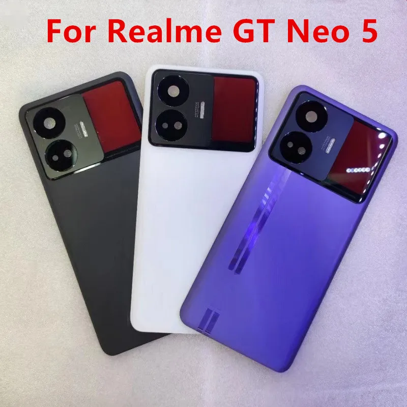 

GT Neo5 Housing For Realme GT Neo 5 / GT3 6.74" Plastic Battery Back Cover Repair Replace Door Rear Case + Camera Lens