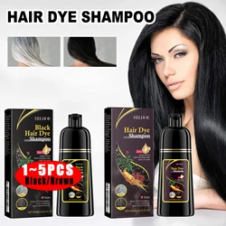 3-in-1 Hair Shampoo Natural Herbal Hair Dye Dry Cleaning Shampoo Change Hair Color Deep Nourishing Fluffy Refreshing Hair Dye