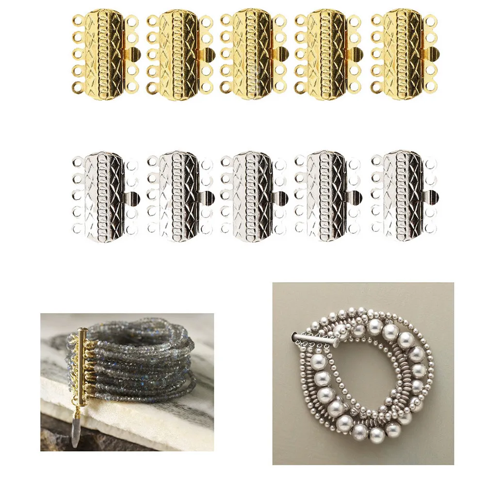 

20Pcs Jewelry Connecting Buckles Sturdy Smooth Surface Lightweight Release Buckles for Bracelet Necklace DIY Jewelry Making