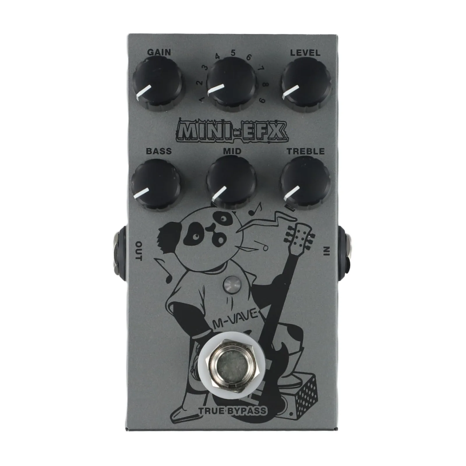 Portable Pedal Distortion Effector 3-Band EQ Pedal Three-Band EQ Adjuster Versatile Connectivity For Electric Guitar