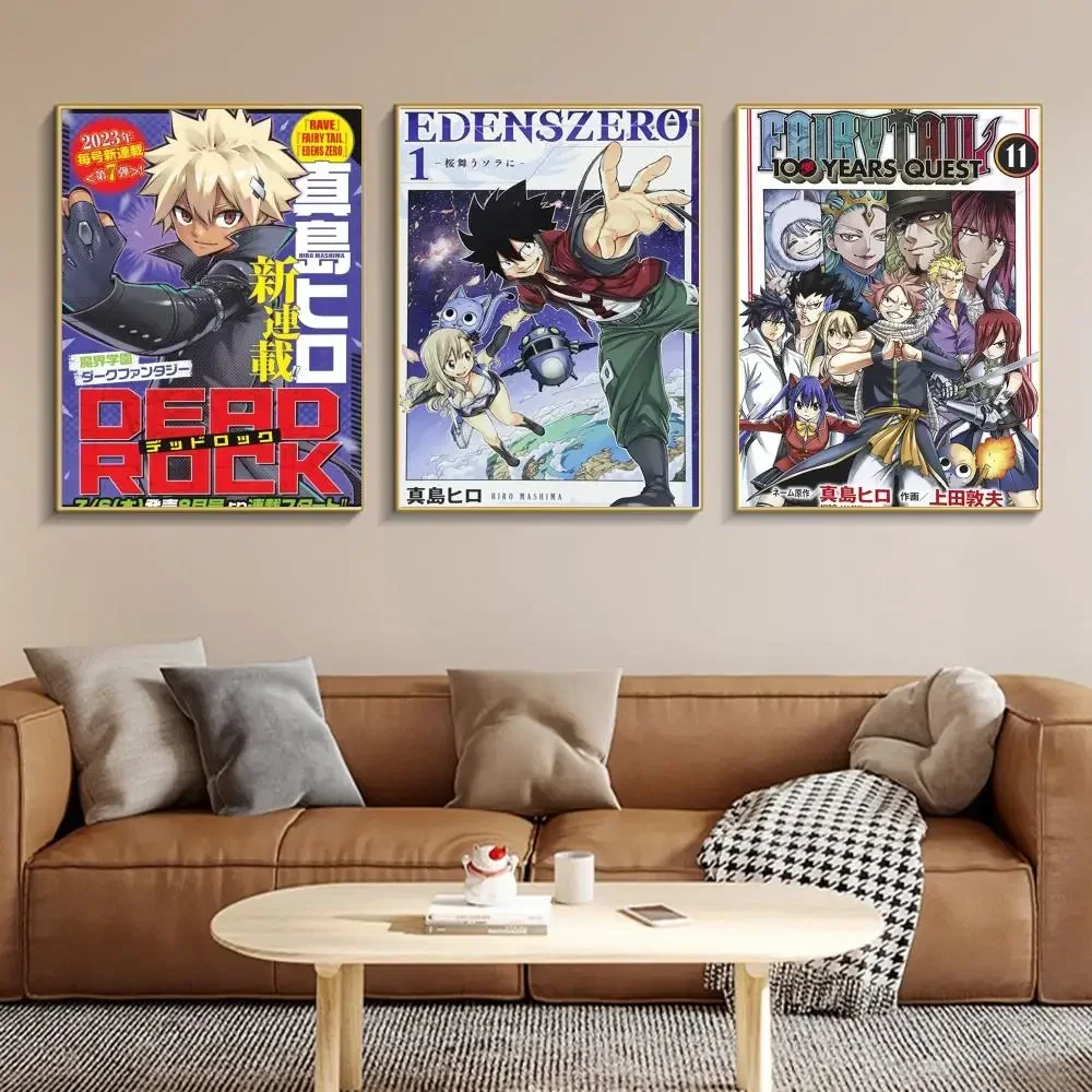 1pc Fairy Tail Anime Poster Paper Print Home Living Room Bedroom Entrance Bar Restaurant Cafe Art Painting Decoration