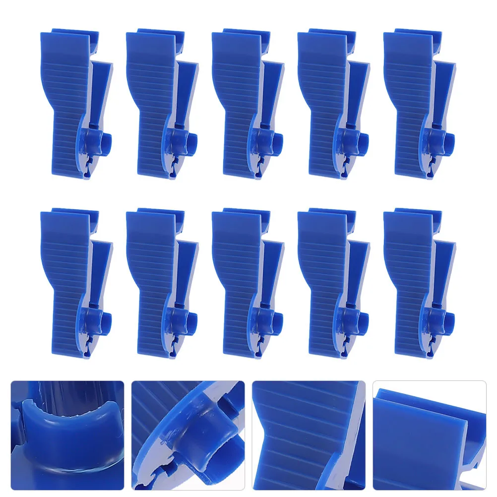 

10pcs Peritoneal Dialysis Clips Abs Durable Non-Slip Flow Control Fixator For Blue Dialysis Tubing Peritoneal Pipe Fixtator