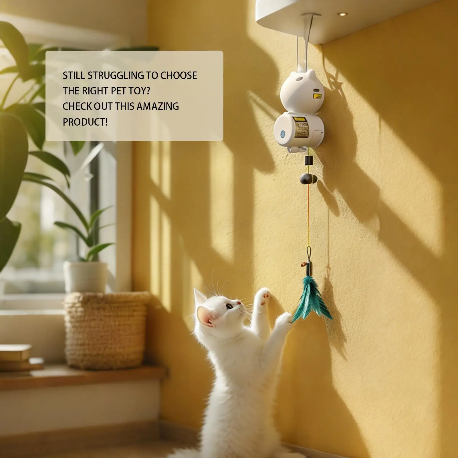 

Автоматическая игрушка для кошек, автоматические перезаряжаемые товары для домашних животных, умная летающая палочка, движущаяся игрушка для кошек для котят, маленькая, большая, домашняя игра в помещении