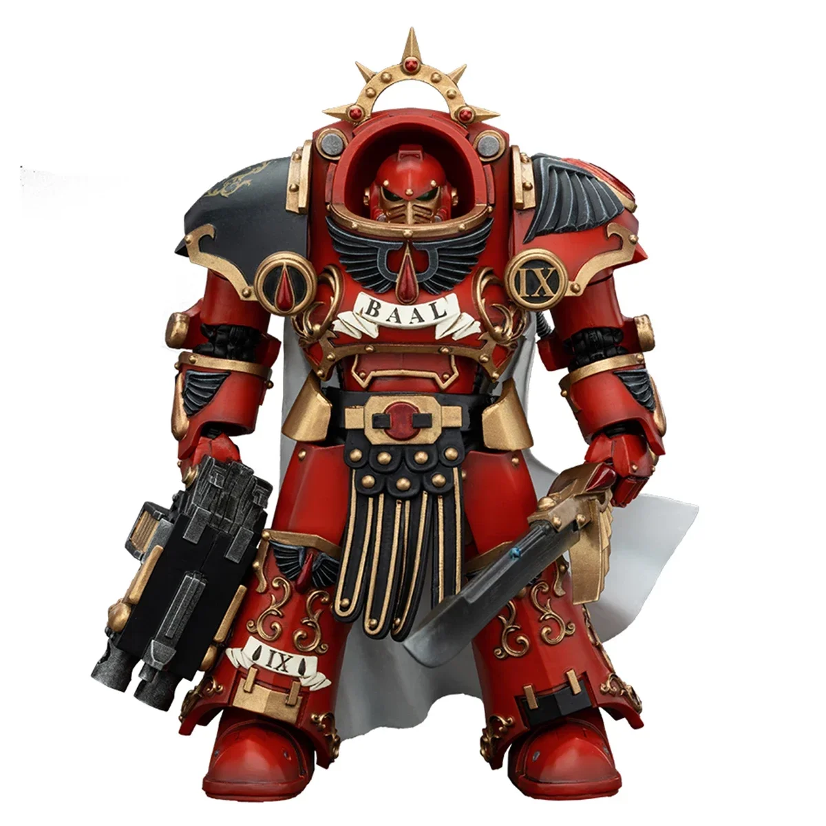 HiPlay JOYTOY Warhammer The Horus Heresy 1/18 Blood Angels Legion Praetor in Tartaros Terminator Armor JT00386 عمل الشكل