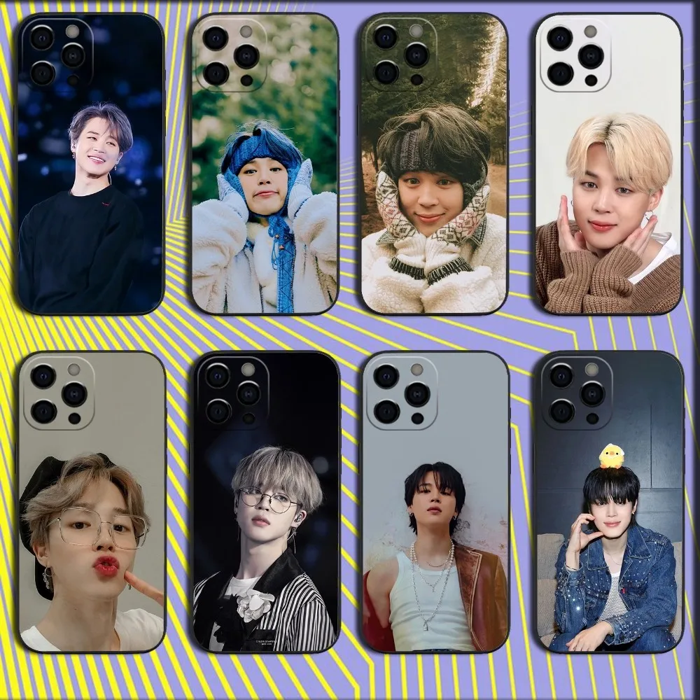 Singer J-JIMINS-S Phone Case For iPhone 16,15,14,13,12,11,Pro,X,XS,Max,XR,Plus,Mini Soft Black Cover