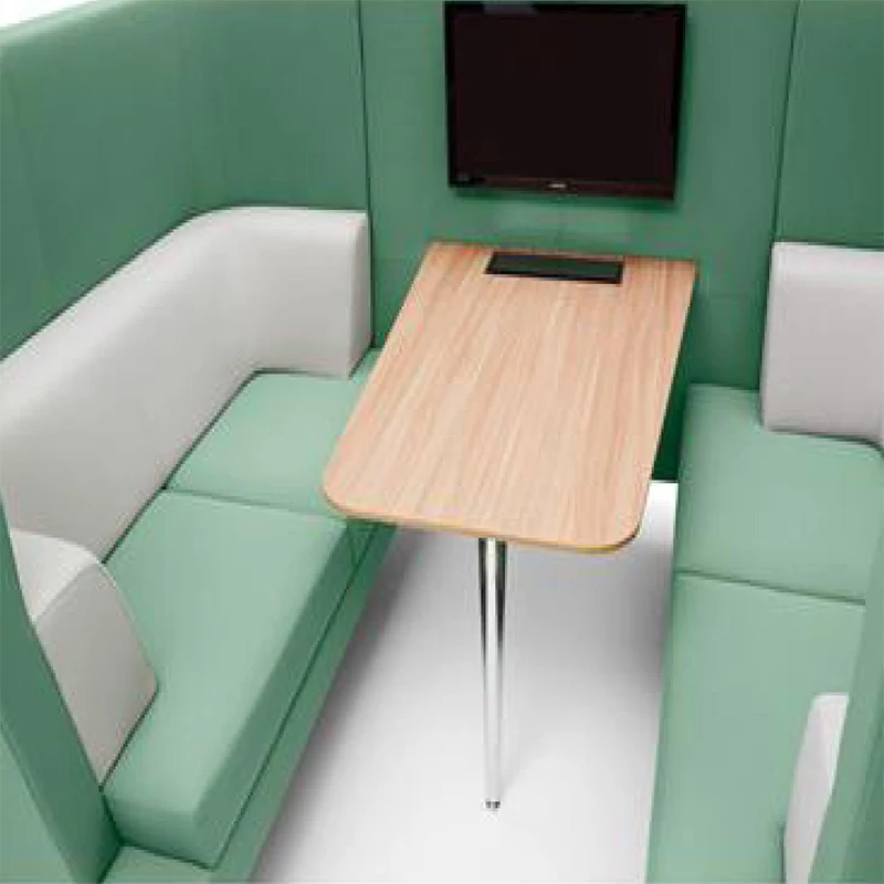 Public Leisure Meeting Booth Sofa Seating Privacy Pod Office Soundproof Office Sofa