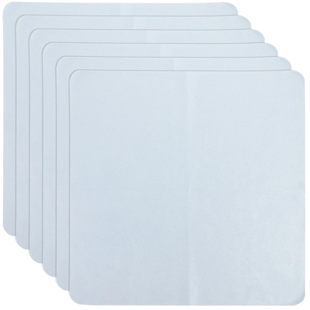 

6pcs Grey Microfiber Cleaning Cloth for Glasses Camera Lens Phone Screen Dust Free Polishing Eyeglass Wipes Laptop Glass Jewelry