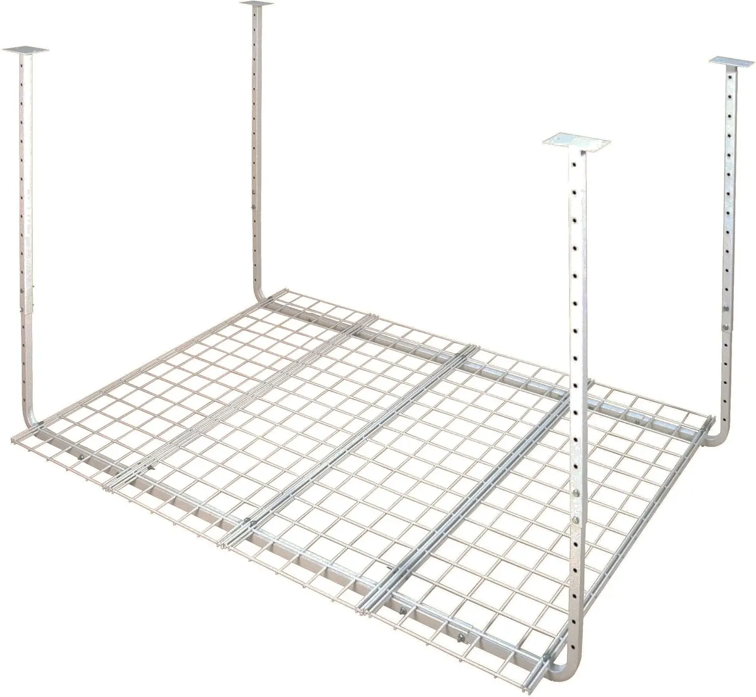 

Overhead Garage Storage Rack, Adjustable Ceiling Storage for Garage, Heavy Duty Steel Garage Storage System, 60-Inch x 45-Inch,