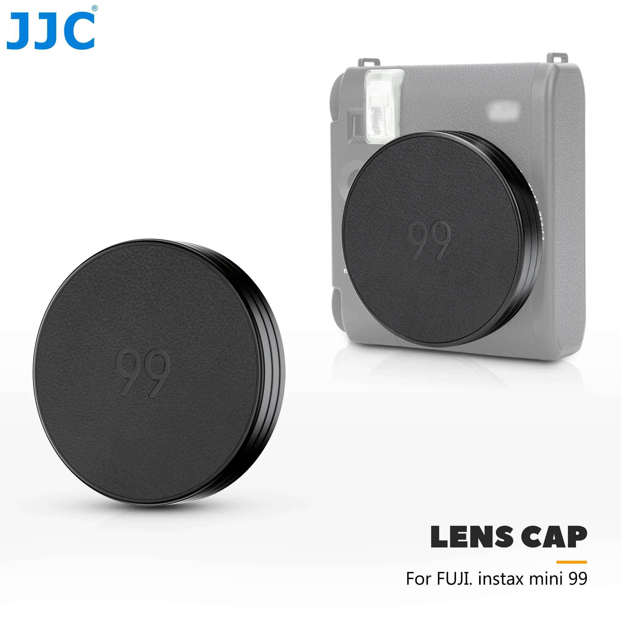 

JJC Retro Leather Lens Cap For Fujifilm Instax Mini 99 Instant Aluminum Lightweight Camera Lens Cover Fuji Camera Accessories