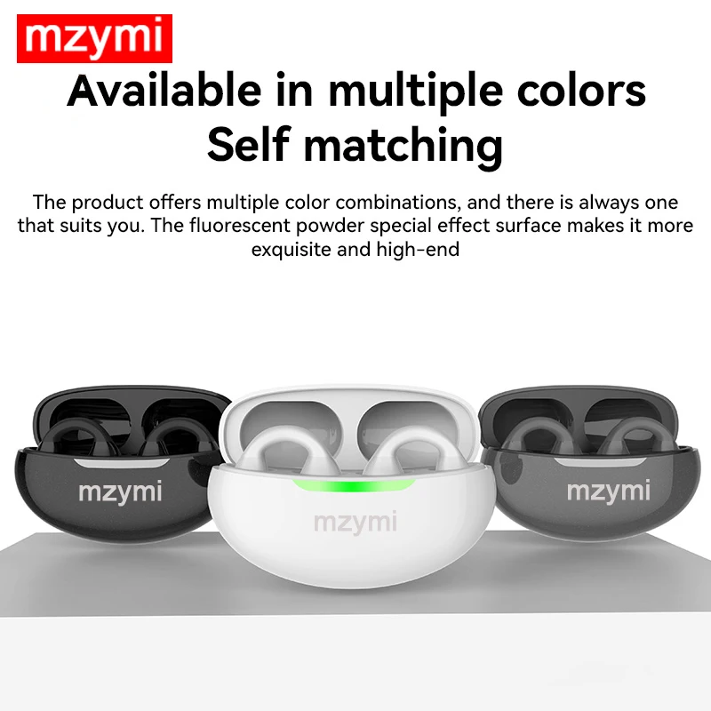 mzymi K10 Bone Conduction Headphone Wireless Earbud Bluetooth Earphones Spatial Sound Effects HIFI High Fidelity Sound Quality