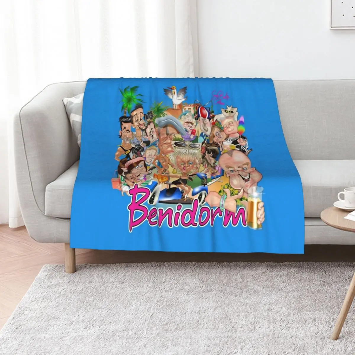 Benidorm! Throw Blanket bed plaid Sofa Throw for babies For Decorative Sofa Large Soft Blankets