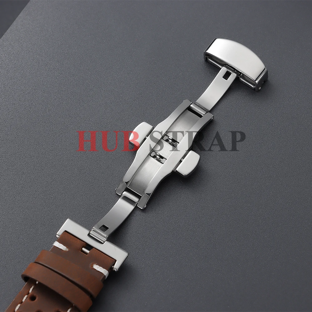 Breathable Porous Quick Release 18mm 19mm 20mm 21mm 22mm 24mm Vintage Racing Leather Watch Straps for Seiko for Rolex Watchbands image 3