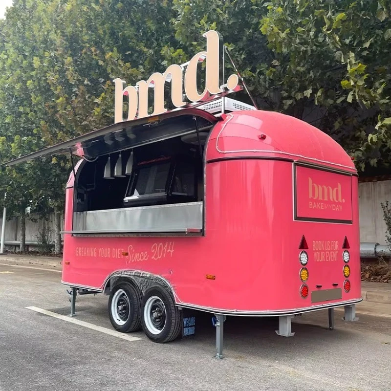 

Mobile Bakery Waffle Coffee Shop Smoothie Bar Trailer Hot Dog Food Truck Mobile Food Trailer Fully Equipped Restaurant