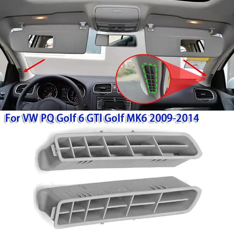 1 paio di pannelli di uscita aria condizionata interni A-Pillar per auto per VW PQ Golf 6 GTI Golf MK6 2009-2014