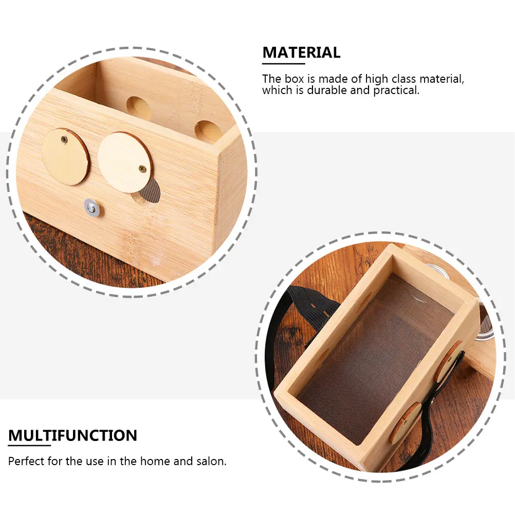 

2pcs Bamboo Craft Moxibustion Boxes Thickened Body Massager Tools Neck Shoulder Back Therapy Moxa Burner Container Portable