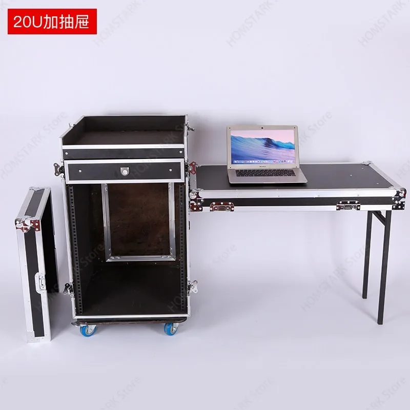 12U 16U Rack Flight Case Shockproof Amplifier Mixer Cabinet Customizable For Stage Live Show Audio Equipment