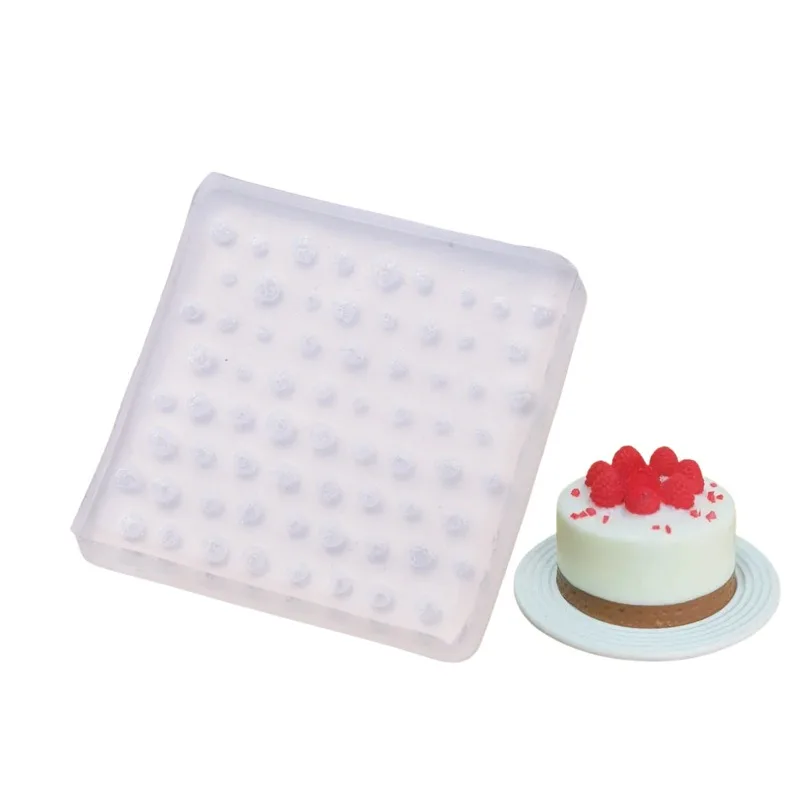 Mini Fruit Silicone Mold DIY Clay Raspberry Banana Apple Miniature Food Play Resin Epoxy Mold Cream Cake Accessories Mould view 4