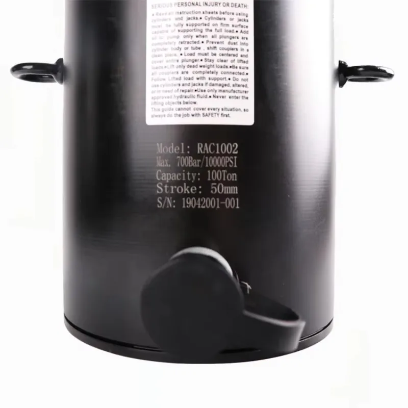 RAC-202 Aluminium 20 Ton Silinder Hidrolik Jack Aksi Tunggal dengan Pengembalian Pegas