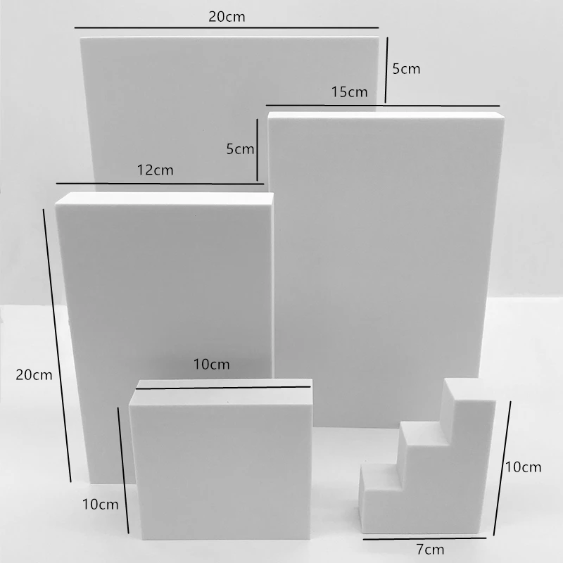 Photography Background Ornaments Eva Foam Cube Shooting Props Geometric Ladder Cone Beauty Photo Props
