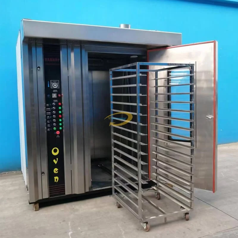 【Best-selling】Commercial 16/32/64 Tray Rotary Deck Oven //Electric Baking Equipment For Bread Pizza Cake-Used For Restaura