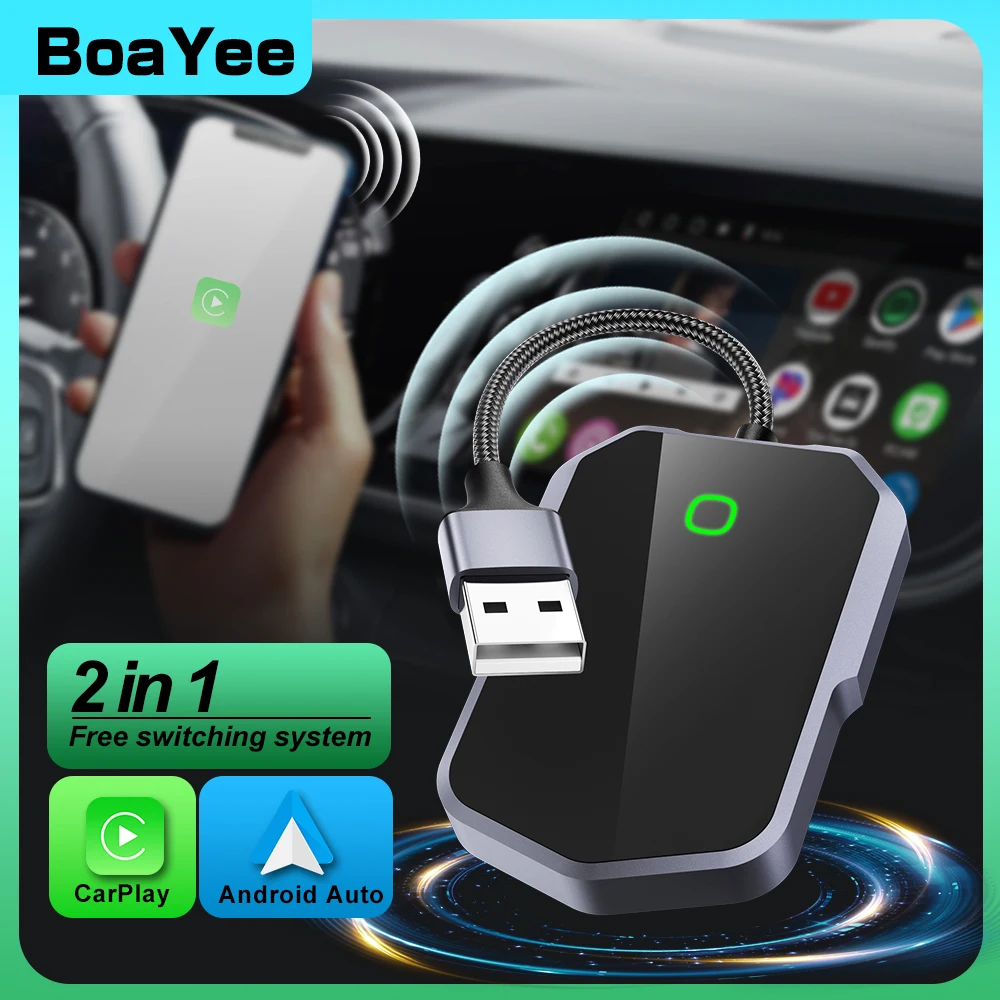 

Wireless Carplay Adapter Wired to Wireless Carplay for iPhone Wireless Control Plug and Play for Apple iPhone iOS 10+