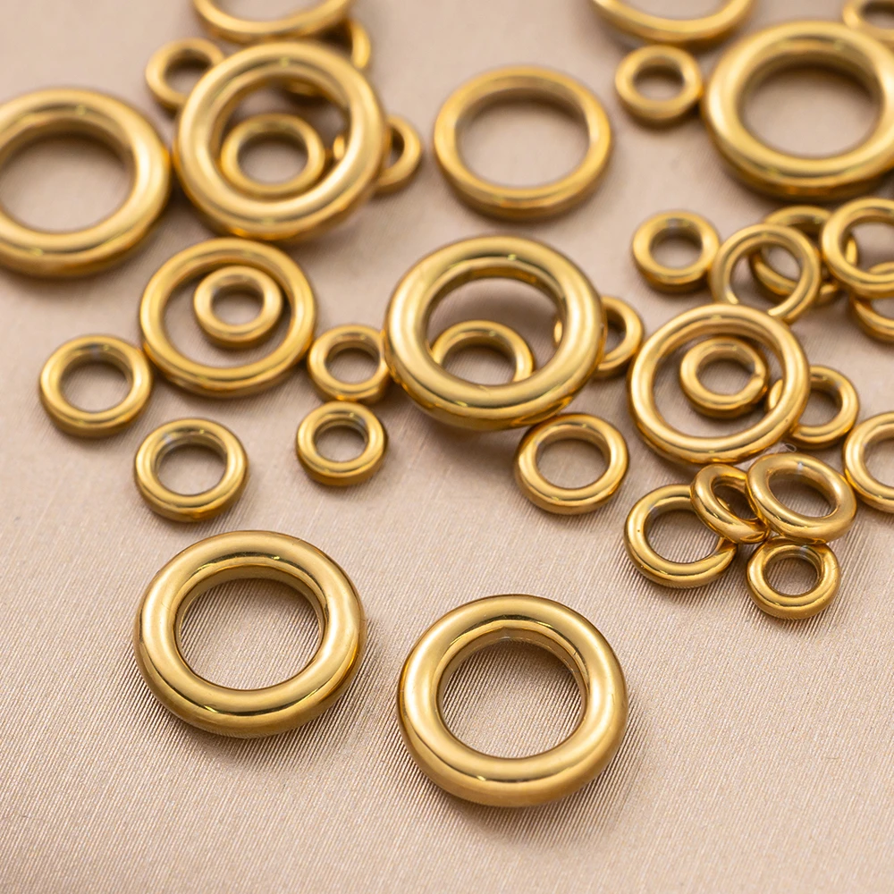 20/50 Stück Edelstahl Nahtlose Geschlossene Verbindungsringe Schlaufen für DIY Armband Schmuckherstellung Materialien Bastelzubehör – Detail 4