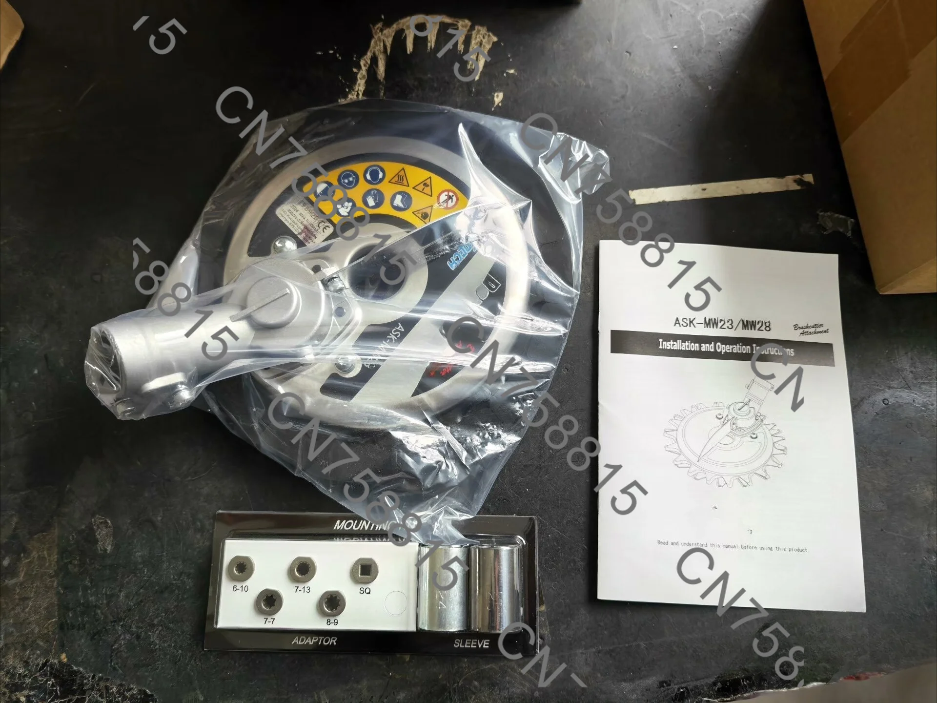 Golf trimmer working head 26 * 9 tooth rocking lawn mower working head, high quality gearbox accessories power