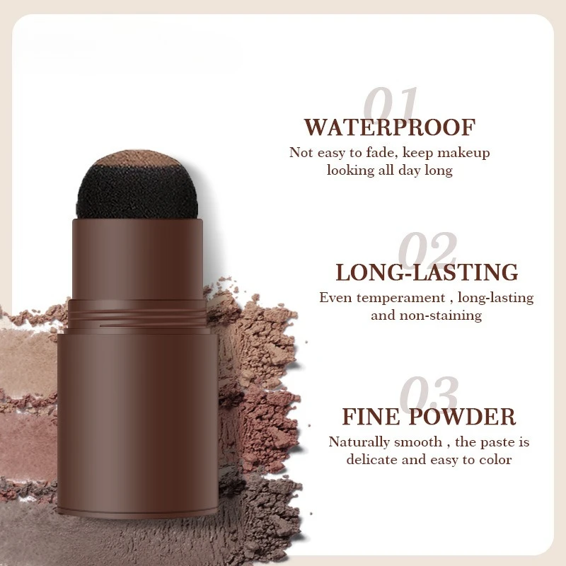 Wasserdichtes und nicht verschmierendes Augenbrauen-Puder-Siegel-Set Lazy Seal Augenbrauen-Puder-Stift-Karten-Set Haaransatz-Puder-Make-up