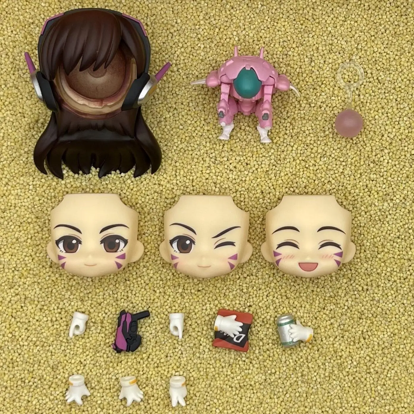 shouwangxianfeng GSC Clay Man Face bambola viso capelli accessori per bambole