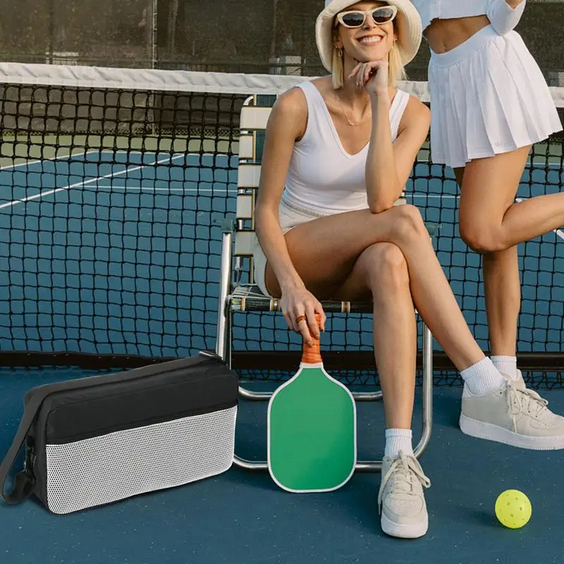 

Pickleball Equipment Bag Large Capacity Pickleball Paddle Bag Mesh Pocket Sports Gym Paddle Case With Smooth Zipper For Men