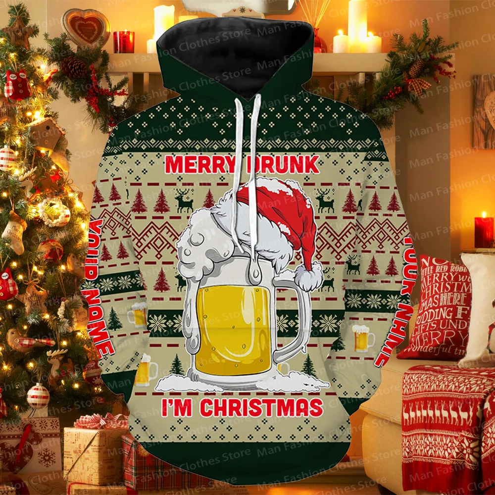 

Funny Festive Drinking Gift Merry Drunk I m Christm Hoodie Fashion Harajuku Streetwear Autumn New in Sweatshirts Y2k Clothes