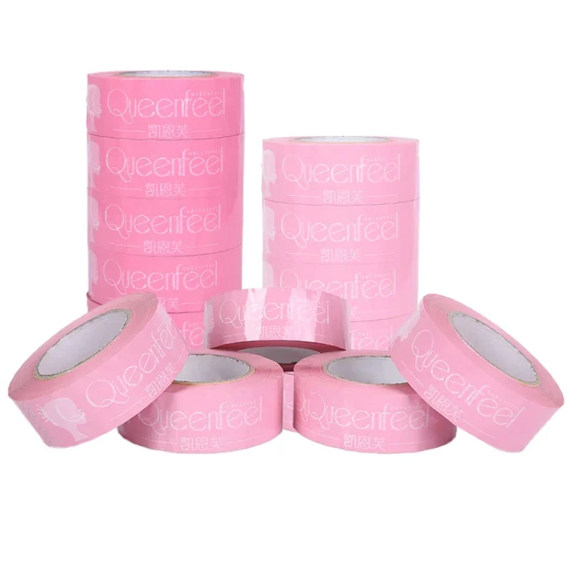 Kunden spezifisches Produkt individuell bedruckte Marke rosa Bopp Meter Versand klebeband mit Logo