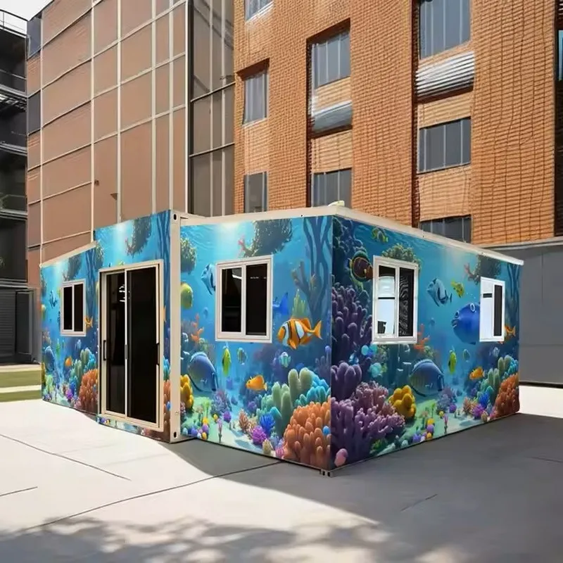 Expandable 20-40FT Hydraulic Container House for Hotels Ideal for Resorts Chains with Bulk 3D Design Options