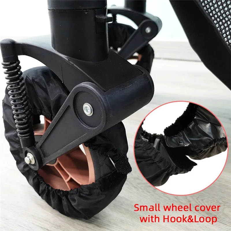AS96-Baby Stroller Wheel Cover Dustproof Wheelchair Tire Protector Infant Pushchair Pram Wheel Anti-Dirty Cover 25CM Easy To Use