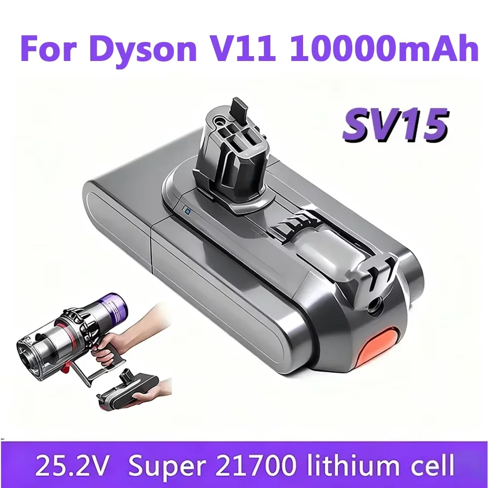 

V11 SV15 21700 Battery For Dyson Vacuum Cleaner Lithium-Ion Battery Replacement Battery 25.2V 10000mAh