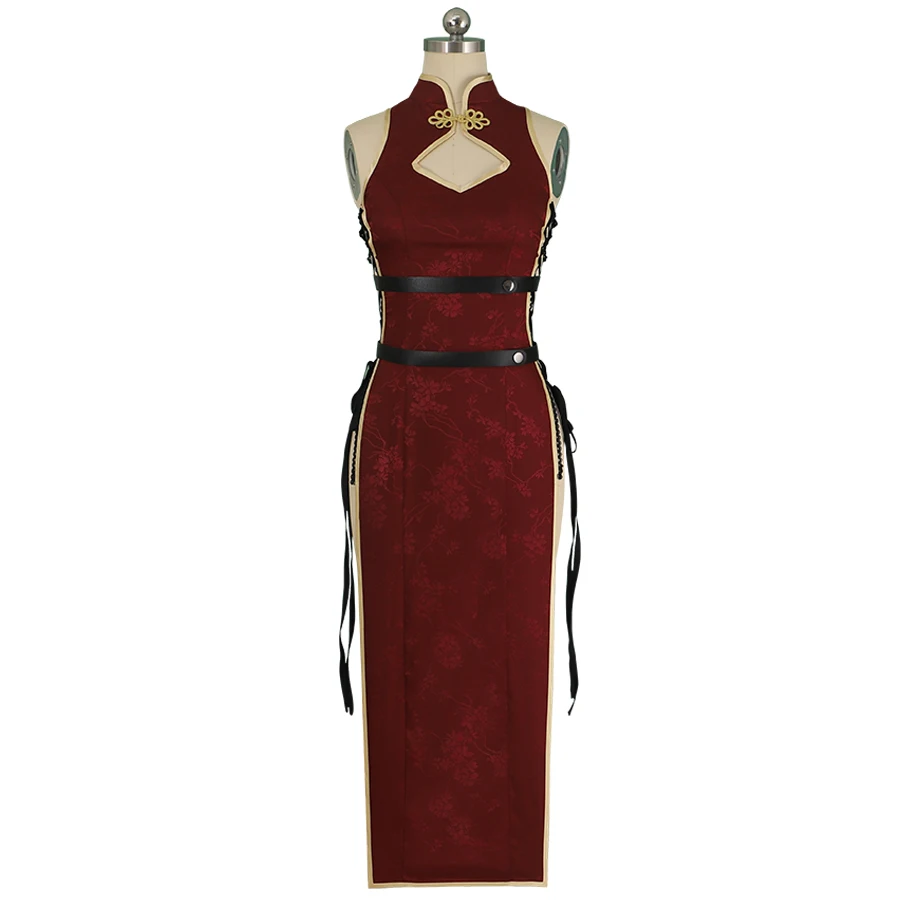 HOLRAN Women Erza Scarlet Cosplay Costume Chinese-style qipao dress