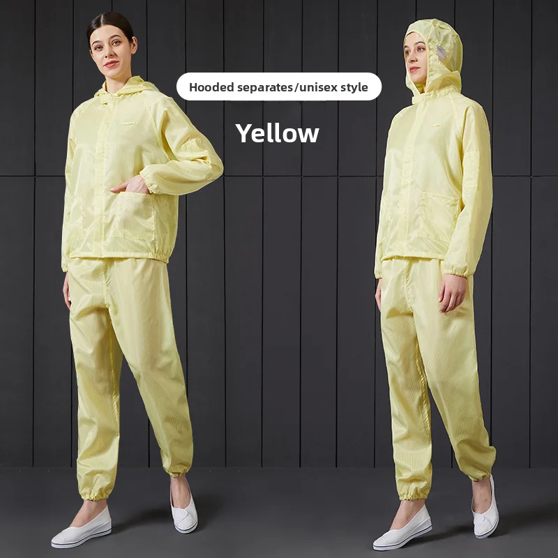 New breathable dust-proof work clothes, anti-static split clothes, women's dust-free workshop whole body clean protective clothe