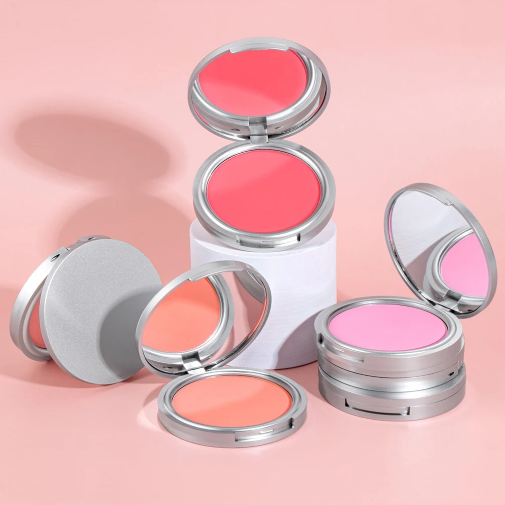 

Custom Logo 8colors Blush Pressed Private Label Waterproof Long Lasting Soft Natural Smooth Texture Makeup Silver Packaging