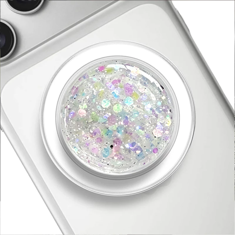 

Magnetic Phone Finger Ring for MagSafe Grip - [Super Magnet] Glitter CellPhone Holder Stand, Stylish for iPhone 17 16 15 Pro Max