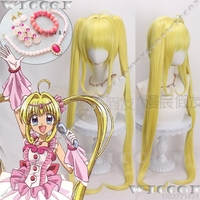 Lucia Nanami Anime Mermaid Cosplay Melody Wig Blonde Hair Girl Earring Headwear Hairclip Bracelet Halloween Roleplay Customized