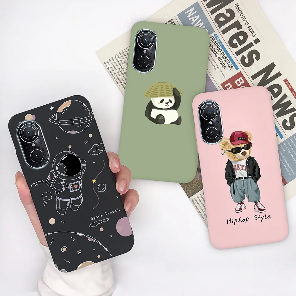 For Huawei Nova 9 SE Honor 50 SE Case Cover Cute Fashion Dinosaur Bear Matte Shockproof Shell Huawei Nova 9SE Honor 50SE JLN-LX1