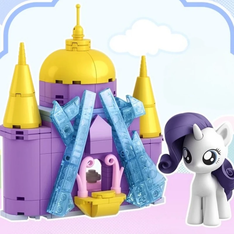 ตัวต่อ My Little Pony รุ่น Twilight Sparkle Friendship Castle Liuhe แบบประกอบเอง ของเล่นตกแต่งรูปแบบโมเดลอนุภาคขนาดเล็ก ของขวัญ