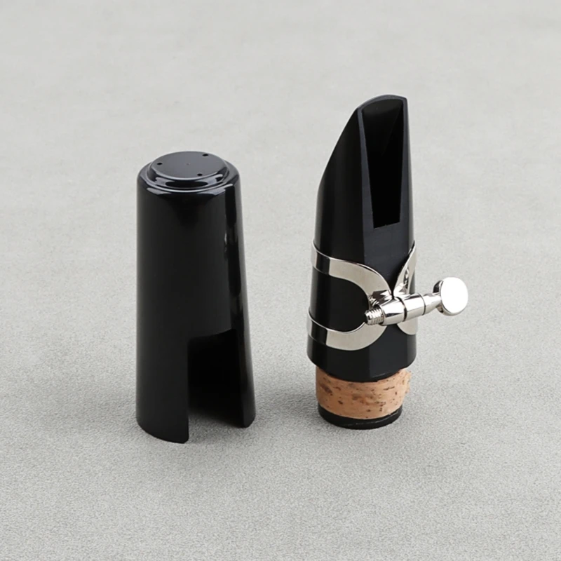 Clarinet Mouthpiece Kits Bakelite Head Replacement for BB Clarinet, Clarinet Mouthpiece Accessory with Ligature & Reed